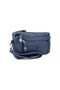 Men's Navy Blue Multi-Compartment Wristband Belted Hand Strap Portfolio Bag Handbag - 6
