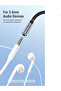 USB-C Male to 3.5mm Earphone Jack Compatible with Samsung,Huawei,Xiaomi,iPad Pro,MacBook - 4