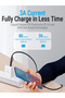 USB 2.0 Type-C & USB-A Male to USB-C Male Cable,Compatible with Samsung,Huawei, MacBook,iPad - 6