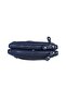 Men's Navy Blue Multi-Compartment Wristband Belted Hand Strap Portfolio Bag Handbag - 7