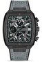 DT088 Chronograph Watch – Partial See-Through Dial, Black Screw-Detail Case, Green Accents,