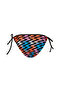 Womens Swim Formstrip Side Tie Bikini Brief - Multicolor - 2