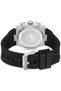 DT004 Men's Chronograph Watch with Silver Accents, Black Textured Dial, Genuine Leather Strap - 3