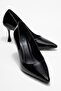 Anesilay Women's Stiletto Black Patent Leather