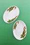 Christmas Cones Double Porcelain Boat Plate