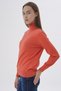 Women's Salmon 100% Organic Cotton Turtleneck Knitwear Sweater Knitted Blouse Trist-6103 - 3