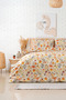 Stelle 100% Cotton 3D Digital Print Double Bed Duvet Set - Orange