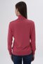 Women's Dark Pink 100% Organic Cotton Turtleneck Knitwear Sweater Knitted Blouse Trist-6103 - 5