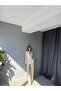 Dark Beige Linen Jacket and Pants Set - 8