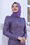 Plus Size Gliten Hijab Evening Dress Tuana - 2