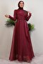 Eliza Hijab Evening Dress Fuchsia