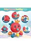 Cute Octopus Baby Toy with 10 Functional Montessori Teethers, Blue Color - 4