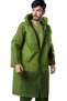 Women's Men's Raincoat Hooded Eva Dark Green Army Green Raincoat with Snap Fasteners Bymmrc881R1 - 3