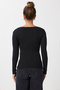 Lace Detailed Ribbed Knitted Blouse Len0031 Black - 5