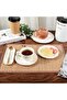 American Style Set of 4 Bamboo Wicker Table Service Dining Presentation Cover Special Handmade Natural Four-Piece Set - 4