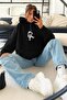 3 Yarn Combed Cotton Astronaut Unisex Hooded Sweatshirt