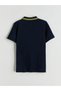 Lcw Kids Navy Blue Polo Neck Fenerbahçe Printed Boy's T-Shirt - 6