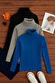 Pack of 3 Women's Basic Full Turtleneck Sweaters
