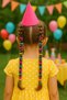 100-Piece Durable Daily Use Elastic Hair Rubber Band Braided Hair Clip Elastic Colorful Rubber Band Set - 7