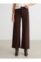 Wideleg Women's Jean Trousers - 4