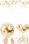 Gold Confetti Balloon Set 50 Pieces Transparent Wedding and Birthday Party Decoration - 5