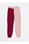 Girl's Jogger Sweatpants with Elastic Waist Color Block