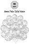 Silver Confetti Balloon Set 10 Pieces Transparent Birthday Party and Decoration