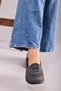 Women's Smoked Lace-Up Orthopedic Sole Ballerina Casual Shoes Mother Shoes Classic Shoes - 7