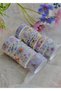 Purple box flowers themed gilded washitape set 12 pieces washitape - 4
