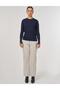 Accessory Buttoned Knitwear Sweater Navy Blue - 3