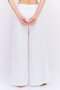 Women Regular Fit Solid Wide Leg Pants, White - 4