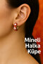 Red Enamel Flower Patterned Hoop Earrings the Energetic Aspect of Ethnic Chic