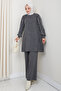 Balloon Sleeve Tunic Set with Glitter Trousers