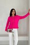 Ruffled Crew Neck Soft Textured Knitwear Cardigan Aw25Hi0009 - 4