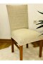 Jakarli 1 Piece Chain Pattern Milk Coffee Chair Cover
