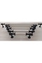 Roma North 224 mm White-Black Luxury Modern Drawer Cabinet Wardrobe Furniture Handles - 3