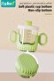 2PCS Baby Sippy Cup with Straw, Silicone Straw Cup + Trainer Cup with Deflector Cap for Boys Girls Child Drinking Water, Spill Proof Sippy Cups with Double Handles for Easy Grip, 150ml+300ml - 9