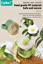 2PCS Baby Sippy Cup with Straw, Silicone Straw Cup + Trainer Cup with Deflector Cap for Boys Girls Child Drinking Water, Spill Proof Sippy Cups with Double Handles for Easy Grip, 150ml+300ml - 3