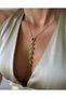 7 Element Colored Y Model Necklace - 2