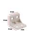 Plastic L Corner Connector, L Plastic Miter Angle Bracket White 12 Pieces 1178227 - 2