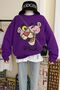 Pink Printed Unisex Sweatshirt