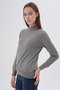 Women's 100% Organic Cotton Half Turtleneck Knitwear Sweater Knitted Blouse Trist-6104 - 3