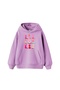 Fun Cowboy Printed Oversize Unisex Purple Hoodie
