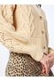 Beige Knitted Cardigan - 2