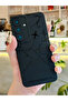 Compatible with Samsung A34 - Soft Silicone Case with Black Map Pattern - 2