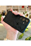 Compatible with Samsung A34 - Soft Silicone Case with Black Map Pattern - 3