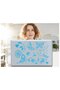 2 Pcs Notebook Sticker, Laptop Sticker Blue Butterfly Pvc 48X33X0.5Cm