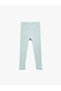 Cotton Elastic Waist Ribbed Blue Baby Girl Leggings 6Wmg40016Ak