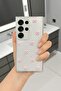 Compatible with Samsung S25 Ultra - Pink Bow Patterned, Shiny Glittery, Transparent Soft Silicone Case - 4