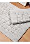 Naylaa Cotton Bath Mat Set (60X100)(50X60)White+ - 3